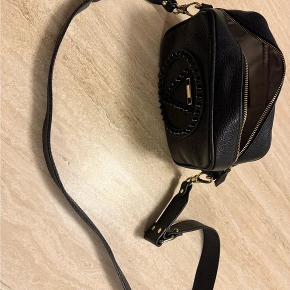 Authentic Valentino Black Crossbody Bag with Stud Accents - Picture 5 of 5